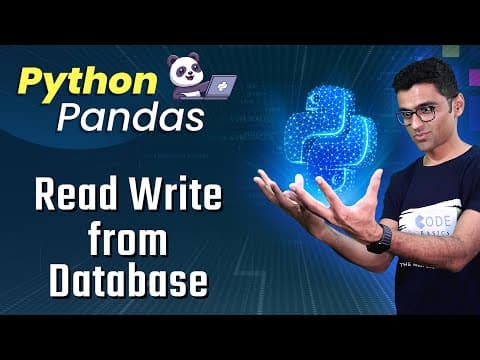 Python Pandas Tutorial 14: Read Write Data From Database (read_sql, to_sql) thumbnail