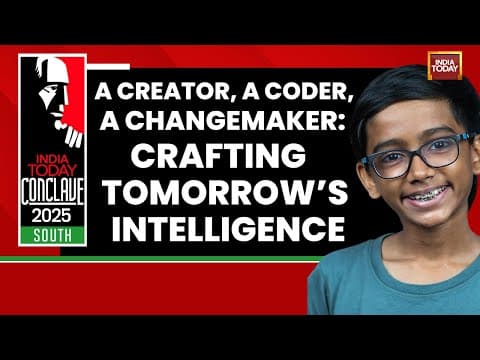 Raul John Aju, 16-Yr-Old Prodigy, On India's AI Race, Jobs & Education | India Today Conclave South thumbnail