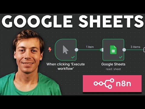 Google Sheets in n8n – Read, Append, Update, Filter & Delete thumbnail