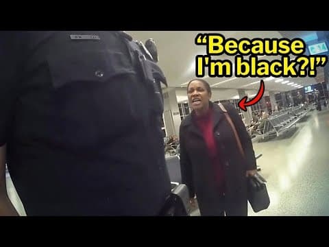 Racist Cop Humiliates a Black Female Judge in Handcuffs at an Airport on Christmas Eve thumbnail