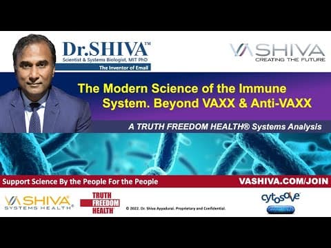 Dr.SHIVA LIVE: The Modern Science of the Immune System. Beyond VAXX & Anti-VAXX. thumbnail