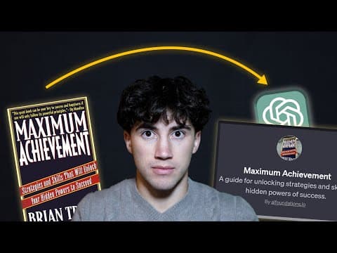 I turned a book into a GPT (super learning method) thumbnail