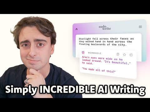 This AI Writing Tool Could Help You Write NOVELS. It's Incredible. thumbnail