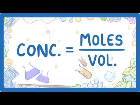 GCSE Chemistry - Moles, Concentration & Volume Calculations  #29 thumbnail