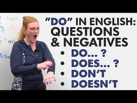 “Do” Questions & Negatives – DO, DOES, DON’T, DOESN’T thumbnail