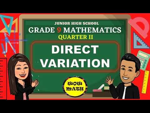 DIRECT VARIATION || GRADE 9 MATHEMATICS Q2 thumbnail