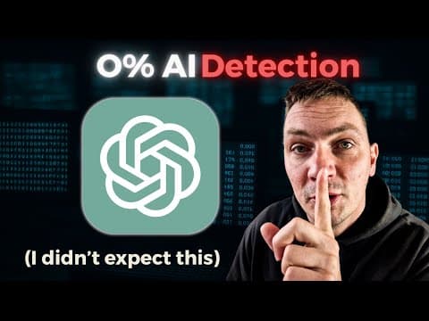 Train ChatGPT to Write Like a Human - My Prompt to Bypass AI Detection thumbnail