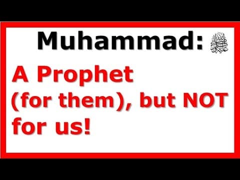 YT134 Why Muhammad was a Prophet for Bani Issrail, but NOT for Others? Breathtaking Quranic Evidence thumbnail