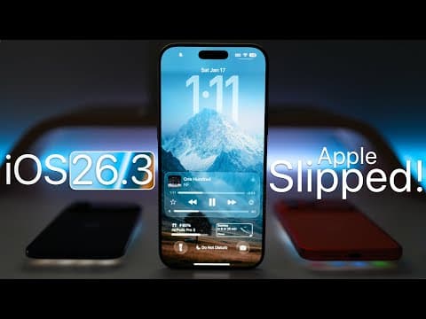 iOS 26.3 - Apple Slipped! thumbnail