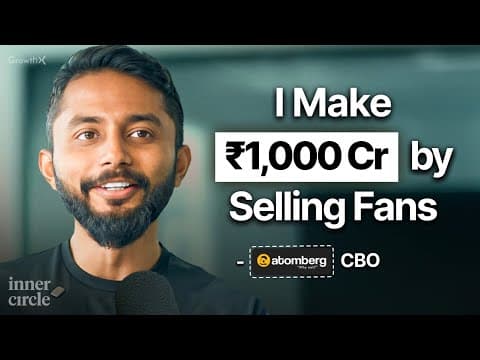 How I Built A 1,000 Crore Fan Company Called Atomberg | ft. Arindam Paul thumbnail