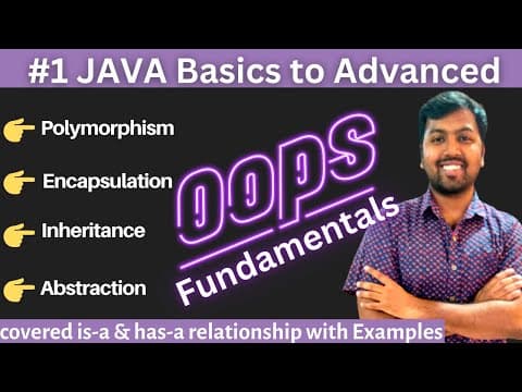 1. OOPs Concept in Java with Examples | 4 Pillars of Object Oriented Programming (OOPs) thumbnail