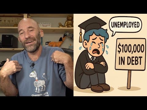 Unemployment for College Graduates Going to 25% - Worthless Degrees Don't Get Jobs thumbnail