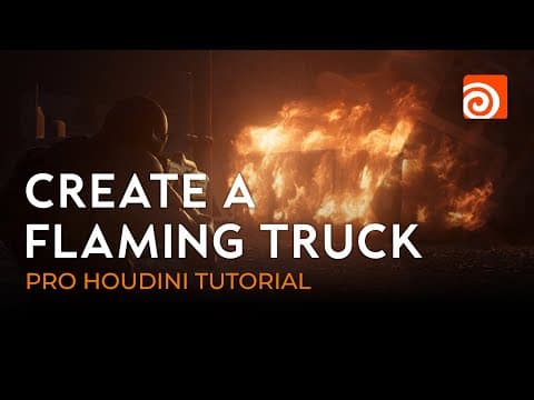 Create a Flaming Truck in Houdini | Pro Houdini Tutorial thumbnail