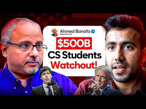 AI Talks with Silicon Valley Expert: $500B Stargate, Tech Hiring & Future! Ft. Dr Ahmed Banafa! thumbnail