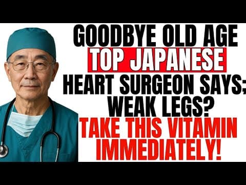 Over 60? Get Strong Legs NOW! Take THIS Vitamin Immediately | Top Japanese Doctor Approved thumbnail