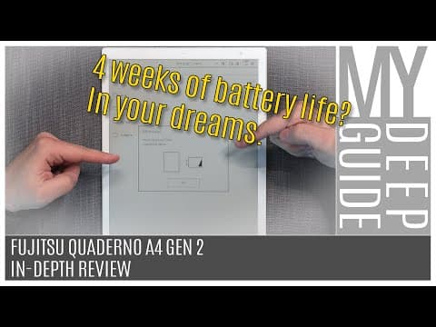 Fujitsu Quaderno A4 Gen2: In-Depth Review of an elusive 13.3" eNotebook Tablet thumbnail