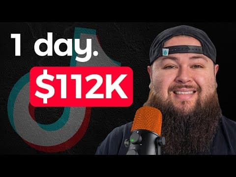 Tiktok Shop Millionaire: How I Sold $112,000 in 1 Day thumbnail
