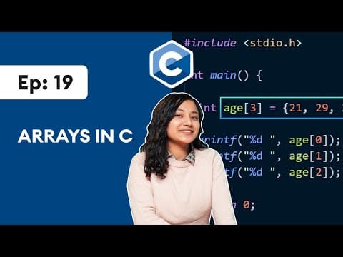How to Create and Access Arrays in C Programming thumbnail