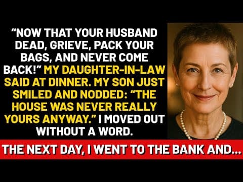 “Now that your husband is dead, grieve, pack your bags, and never come back!” my daughter-in-law... thumbnail
