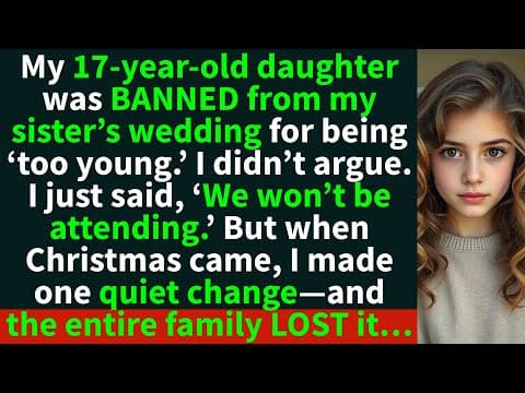 My family banned my adopted daughter from my sister’s wedding. So, I did THIS… thumbnail