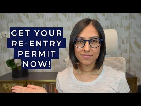 Reentry Permit for Green Card Holders | How to Apply (Don't leave without doing this!) thumbnail