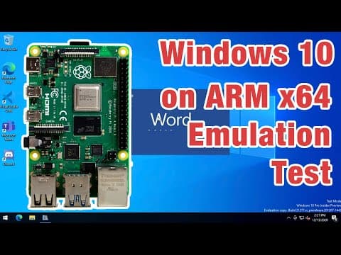 Windows 10 on ARM x64 Emulation Review on Raspberry Pi 4 thumbnail