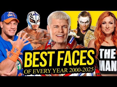 The BEST Babyface from EVERY Year in WWE (2000-2025) thumbnail