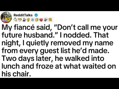 My fiancé said, “Don’t call me your future husband.” I nodded. That night, I quietly removed... thumbnail