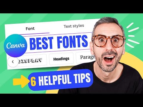 How to Find (and Save) the BEST FONTS in Canva thumbnail