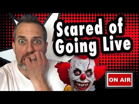 10 Live Stream Tips - How to overcome your fear of doing live video thumbnail