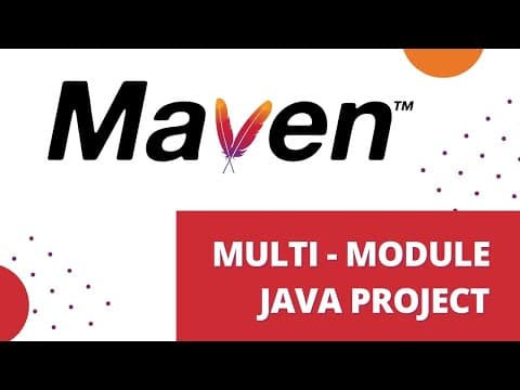 Multi module java project with Maven | basics | dependency management | bom | sub project import thumbnail