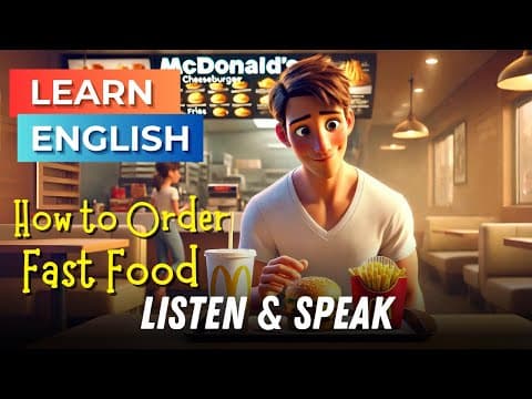 How to Order Fast Food in English | Improve Your English | English Listening Skills - Speaking Skill thumbnail