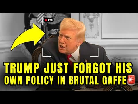 WATCH: Trump Just Humiliated Himself With OVAL OFFICE GAFFE🚨 thumbnail