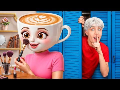 We Built 3 Secret Rooms to Sneak on Ballerina Cappuccino! thumbnail
