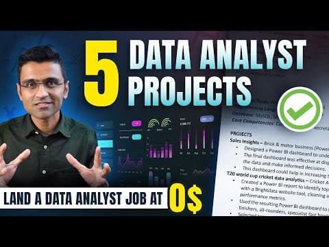 5 Projects for a Data Analyst Job | All Materials Included thumbnail