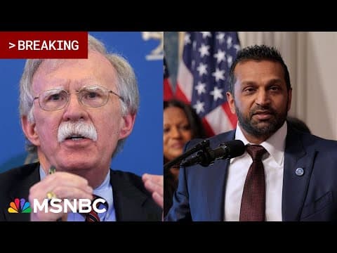 BREAKING: John Bolton's home SEARCHED by the FBI thumbnail