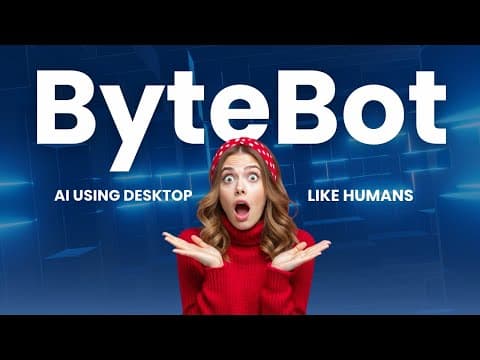 ByteBot - AI Desktop Agent That Uses Computer Like Humans - Install Locally thumbnail