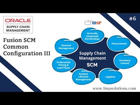 Fusion SCM Common Configuration III | Oracle SCM Implementation Project | Supply Chain Management thumbnail