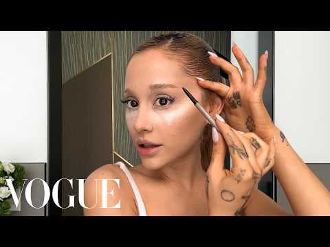 Ariana Grande's Skin Care Routine & Guide to a ‘60s Cat Eye | Beauty Secrets | Vogue thumbnail