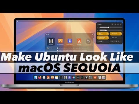 How to Make Ubuntu Look Like MacOS SEQUOIA (NEW) thumbnail