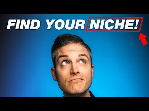 How to Choose a GREAT YouTube Channel Idea and Find Your Niche thumbnail