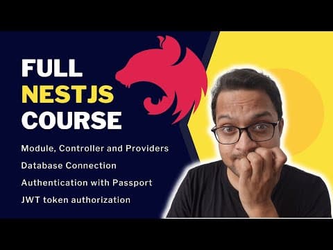 Nestjs Full Course 2022 | Beginner Nestjs Tutorial thumbnail