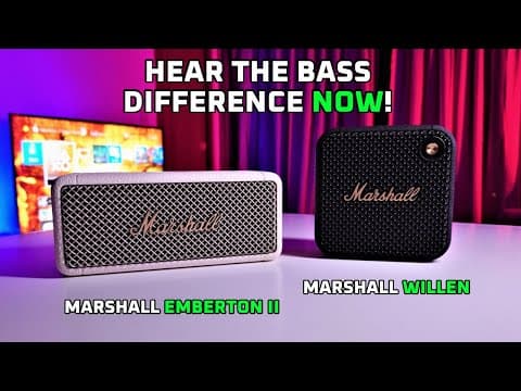 Marshall Emberton II vs Willen: Which Speaker is Better? thumbnail