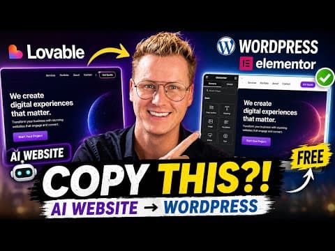 Copy Your Lovable Website To WordPress And Elementor thumbnail