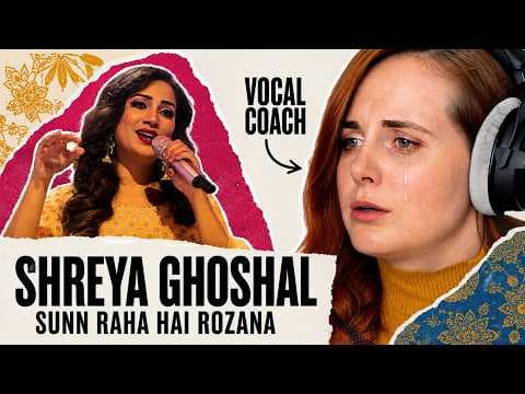 The Most BEAUTIFUL Voice On EARTH? 🌍 | Vocal Coach Analyses Shreya Ghoshal – Sunn Raha Hai Rozana thumbnail