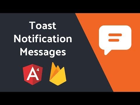 Add Toast Message Notifications to your Angular App thumbnail