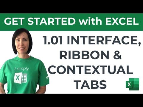 Excel for Beginners - Interface, Ribbon & Contextual Tabs thumbnail