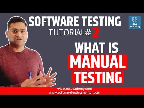 Software Testing Tutorial #2 - What is Manual Testing | With Examples thumbnail