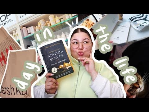 a vlog: day in my life 🛍✨ clothing haul, pack with me, reading station eleven, and more! thumbnail
