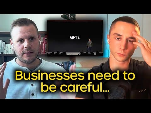 Expert AI Developer Explains What OpenAI 'GPTs' Mean For Businesses thumbnail